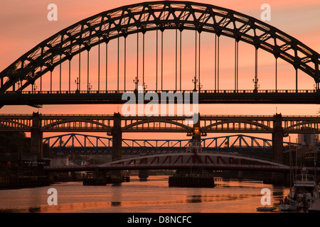 Brücken, Newcastle upon Tyne Stockfoto