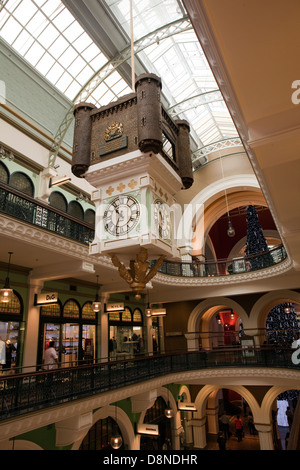 Ein Blick auf das Innere des Queen Victoria Building in Sydney, Australien Stockfoto