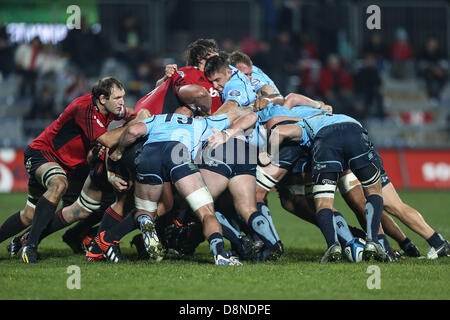 Christchurch, Neuseeland. 31. Mai 2013.  Kreuzritter gegen Waratahs. Investec 2013 Super Rugby. AMI-Stadion, Christchurch, Neuseeland. Freitag, 31. Mai 2013. Bildnachweis: Action Plus Sport Bilder/Alamy Live News Stockfoto