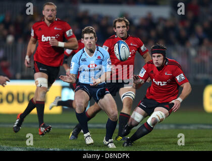 Christchurch, Neuseeland. 31. Mai 2013.  Kreuzritter gegen Waratahs. Investec 2013 Super Rugby. AMI-Stadion, Christchurch, Neuseeland. Freitag, 31. Mai 2013. Bildnachweis: Action Plus Sport Bilder/Alamy Live News Stockfoto