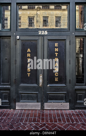 Künstler-Eingang in die französische Viertel New Orleans Louisiana Stockfoto