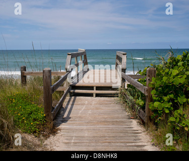 Strände von Brevard County in Zentral-Florida am Atlantischen Ozean Stockfoto