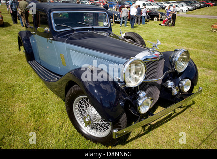 Eine 1934 Alvis Speed 20 C Crathes Dampf und Oldtimer-Rallye, 26. Mai 2013 Stockfoto