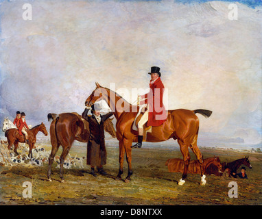 Benjamin Marshall, George, Marquess of Huntly (später 5. Duke of Gordon) auf Tiny 1806-1807 Öl auf Leinwand. Stockfoto