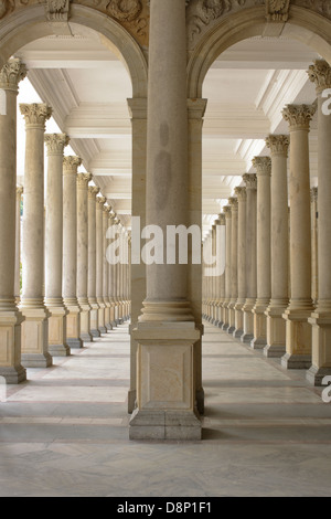Mühle, Kolonnade, Mlynska Kolonnade, Carlsbad, Karlovy Vary, Böhmen, Tschechische Republik, Europa, Stockfoto