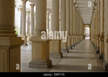 Mühle, Kolonnade, Mlynska Kolonnade, Carlsbad, Karlovy Vary, Böhmen, Tschechische Republik, Europa, Stockfoto