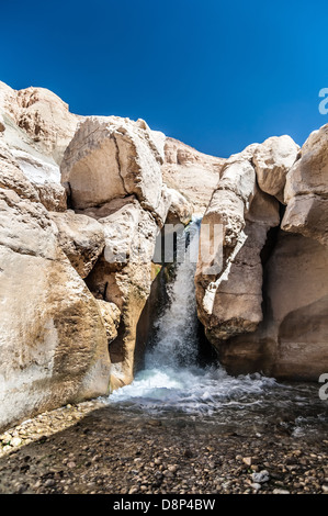 Wasserfall in der westlichen Jordanien Wadi Hasa Stockfoto