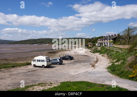 Die Küste bei Silverdale, Lancashire. Dies ist das Nordende oder Morecambe Bay in der Nähe der Mündung des Flusses Kent. Stockfoto