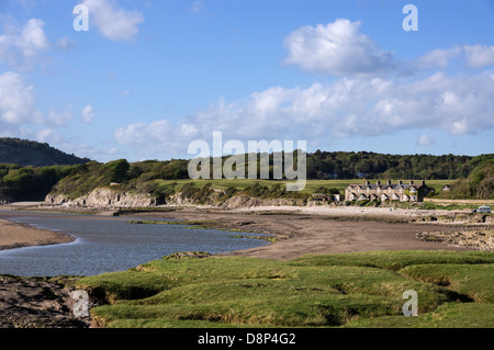 Die Küste bei Silverdale, Lancashire. Dies ist das Nordende oder Morecambe Bay in der Nähe der Mündung des Flusses Kent. Stockfoto