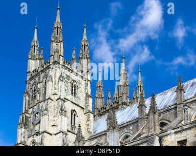 Die großen gotischen Stil Kathedrale von Canterbury, Kent England UK Stockfoto