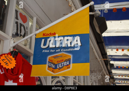 Kodak Ultra Film Vorzeichen auf Brighton Pier Stockfoto