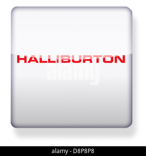 Halliburton Logo als ein app-Symbol. Clipping-Pfad enthalten. Stockfoto