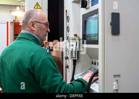 Center im Werkzeugbau Stockfoto