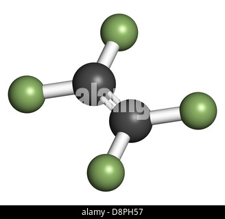 Tetrafluorethylen (TFE), Polytetrafluorethylen (PTFE) Polymer-Baustein. PTFE ist in Antihaft-Beschichtung für Kochgeschirr verwendet. Stockfoto