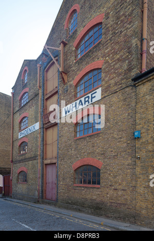 Phoenix Wharf, Wapping Hautpstraße Stockfoto