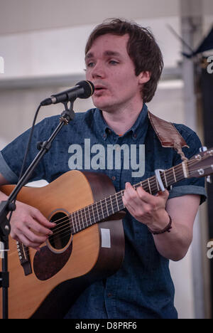 Tobias Ben Jacob am 2.Tag des Exeter Respekt Festival 2013 in Belmont Park Exeter, UK Stockfoto