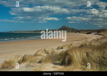 North Berwick Recht und breiten Sandstrand in der Nähe von North Berwick, East Lothian Stockfoto