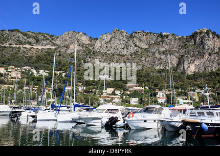 Der Hafen von Cap d ' Ail, Côte d ' Azur, Frankreich Stockfoto