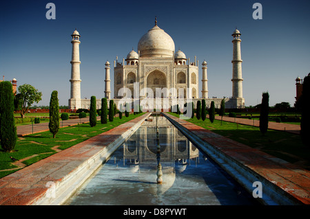 Taj Mahal, Agra, Rajasthan, Indien, Stockfoto