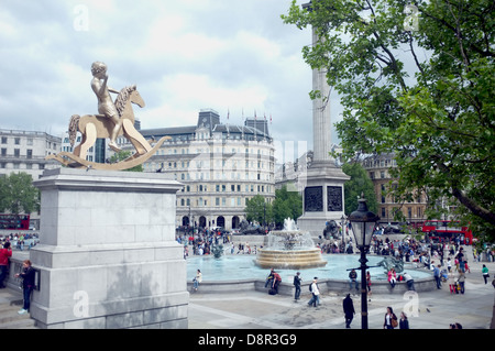 Gesamtansicht vom Trafalgar Square Stockfoto