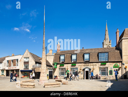 die Schafe-Markt in Stamford Stadtzentrum Lincolnshire England UK GB EU Europa Stockfoto