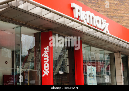 TK Maxx Shop Shop im Vereinigten Königreich (TJ Maxx in USA). Stockfoto