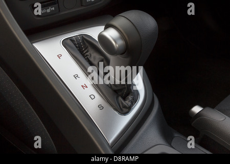 Schaltknauf für Automatikgetriebe Stockfoto