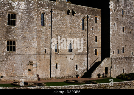 Die von Bolton Castle am frühen Abend Wensleydale Yorkshire Dales National Park Yorkshire England Halten Stockfoto