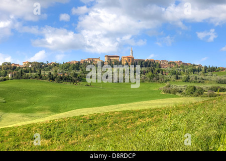 Blick von Pienza, Toskana, Italien Stockfoto