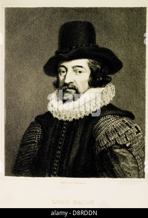 Sir Francis Bacon (1561-1626), englischer Philosoph und Staatsmann, Porträt Stockfoto