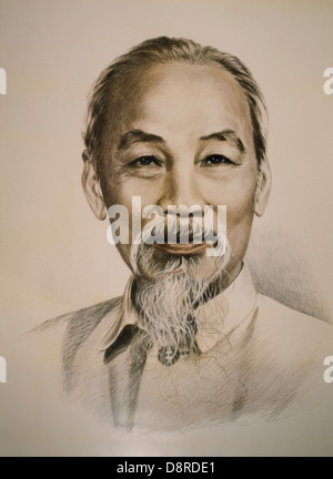 Ho Chi Minh (1890-1969), vietnamesische nationalistischer Führer, Porträt Stockfoto