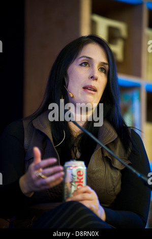 Rhianna Pratchett Computer Spiele Drehbuchautor sprechen über ihre Arbeit bei Hay Festival 2013 Heu auf Wye Powys Wales UK Stockfoto
