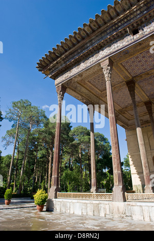 Iran, Isfahan, Chehel Sotoun Palast Stockfoto