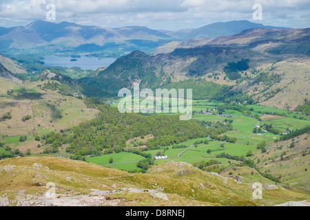 Borrowdale Tal von Wasdale im Lake District. Stockfoto