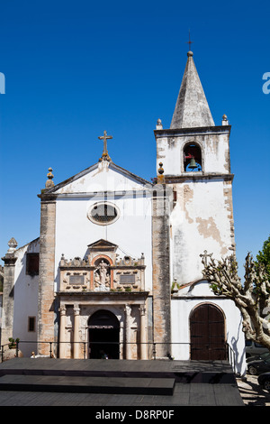 Igreja de Santa Maria oder die Kirche Santa Maria in Obidos im Bezirk des portugiesischen Leiria Stockfoto