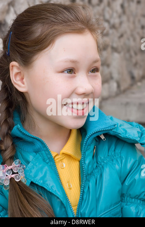 lächelnde Mädchen Porträt Stockfoto