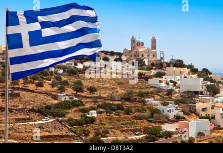 Syros Insel in Griechenland. Obere Syros Bereich Stockfoto