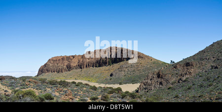 La Forteleza, einer Felsformation in der Las Canadas del Teide-Nationalpark. soll der ältesten verbleibenden Teil des Originals Stockfoto