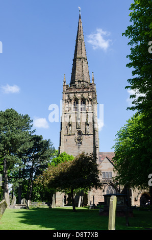 St Nicolas Kirche des 12. Jahrhundert Pfarrei Kirche der Könige Norton in Birmingham Stockfoto