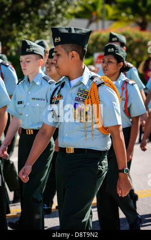 Memorial Day Parade in der Innenstadt von Sarasota Florida Stockfoto