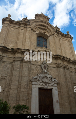 Fassade der Kirche von Jesus (Chiesa del Gesu), alte Stadt, Bari, Italien Stockfoto