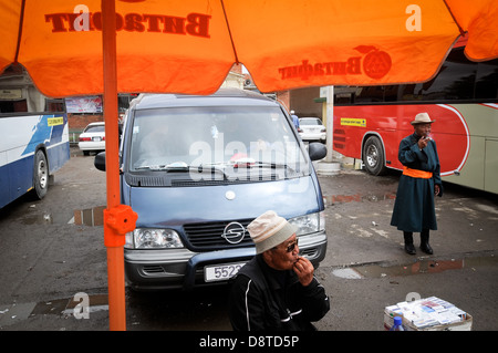 Leben in Ulaan Baataar, mongolischen Hauptstadt. Stockfoto