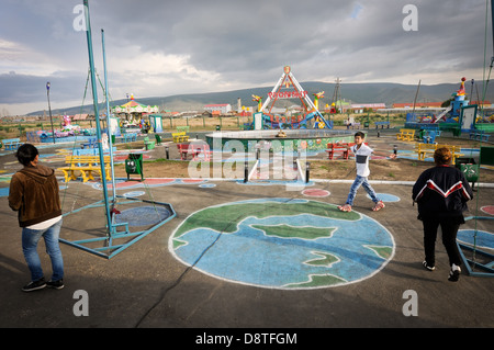 Leben in Ulaan Baataar, mongolischen Hauptstadt. Stockfoto