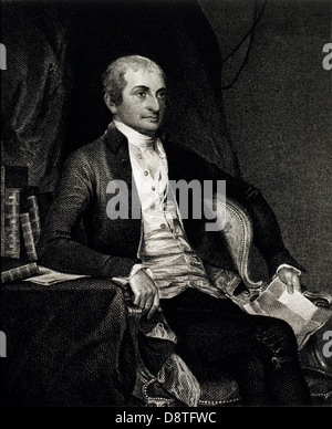 John Jay (1745-1829), amerikanischer Staatsmann, erster oberster Richter der USA, veröffentlicht 1859 Gravur Stockfoto