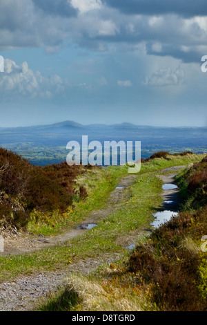 Carnmore Aussichtspunkt Sliabh Beagh und irischen Grenze County Monaghan Stockfoto