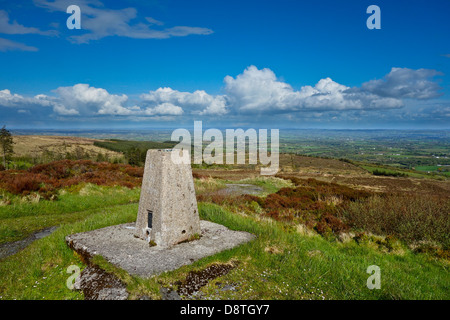 Carnmore Aussichtspunkt Sliabh Beagh trigonometrischen Punkt Stockfoto