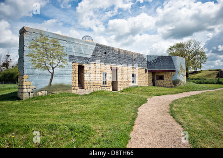 Azeville Batterie, Normandie, Frankreich. Ein primäres Ziel der Alliierten Streitkräfte in der Normandie Stockfoto