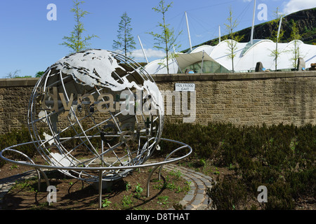 Edinburgh, Holyrood Bereich runden Parlamentsgebäude. Dynamic Earth Besucherattraktion. Stockfoto