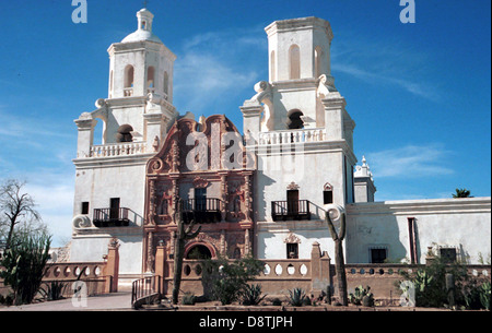 Mission San Xavier del Bac spanische katholische Mission Tucson Arizona, Stockfoto