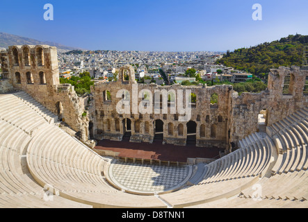 Das Odeon Theater in Athen, Griechenland Stockfoto